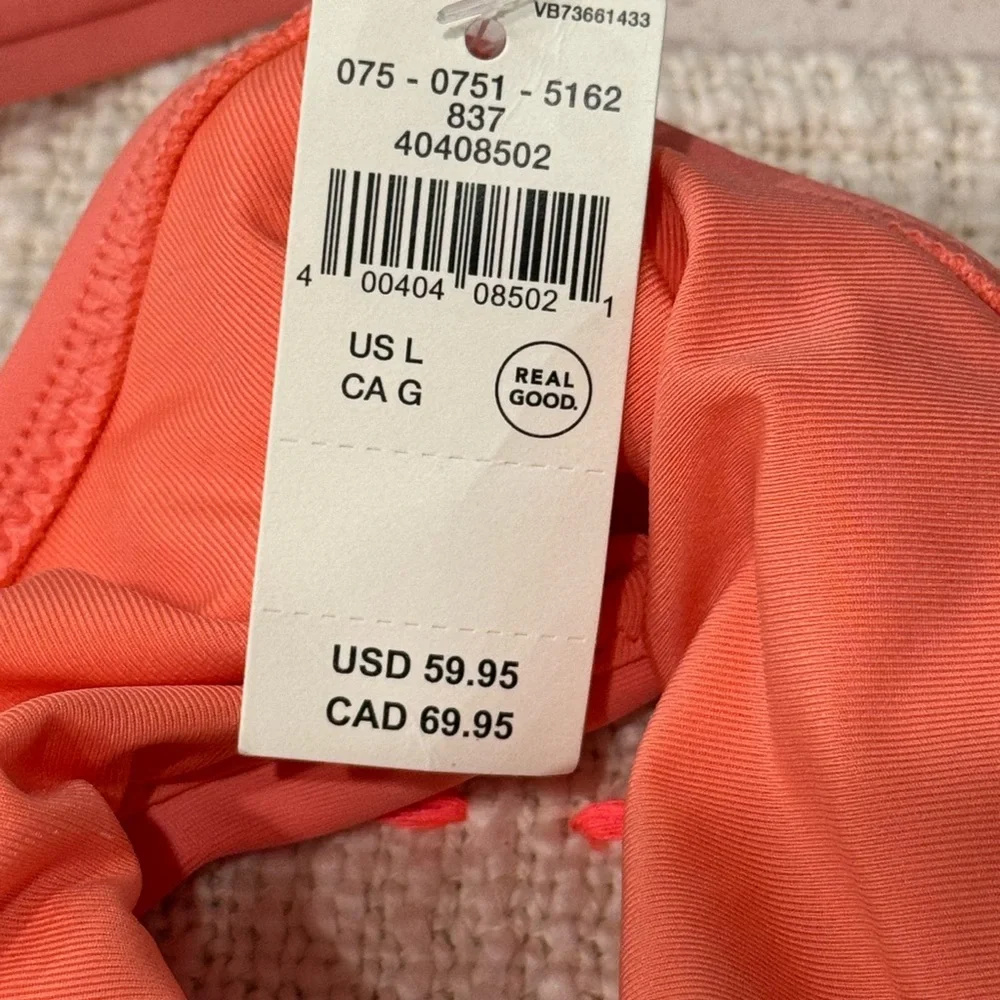 NWT Aerie Coral One-Piece Swimsuit with Cutout Design, Large - Picture 7 of 7